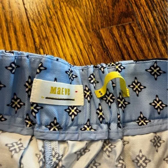 Maeve Printed Pleated A-Line Culottes by Anthropologie size Small - Picture 4 of 5